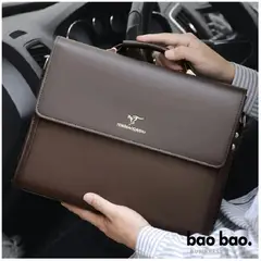 GENERICO - MALETIN EJECUTIVO HOMBRE PORTAFOLIO CROSSBODY DE CUERO PU PARA TRABAJO