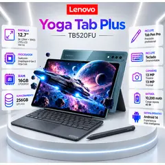 LENOVO - Tablet Yoga Tab Plus TB520FU IA 127 3K 16GB 256GB Lápiz Tab Pen Pro y Teclado