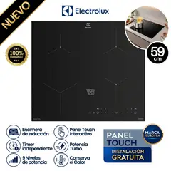 Electrolux - Encimera de Induccion 4 Zonas 59 cm ETII60F7EOB