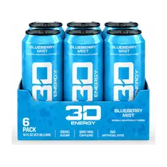 3D - Bebida Energizante Pack x6 Blueberry Mist - 6 Latas 473 ml