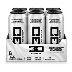 3D - Bebida Energizante Pack x6 Strawberry Lemonade - 6 Latas 473 ml
