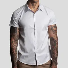 THE CULT - Camisa Satinada - Perfect Fit - Tejido Satin Antiarrugas
