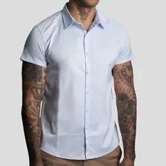 THE CULT - Camisa Satinada - Perfect Fit - Tejido Satin Antiarrugas