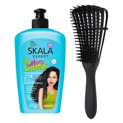Skala - Mais Cachos - Crema de Peinar250 ml con Cepillo Desenredante