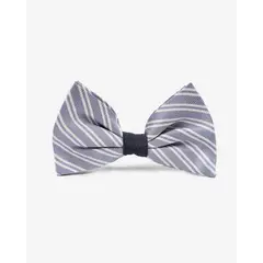Andrew'S Ties - Pajarita Color Lila con Diseño a Rayas