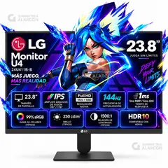 LG - Monitor 24U411B-B 23.8" IPS FHD 144Hz 1ms HDR10 FreeSync Premium