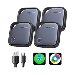 UGREEN - GPS Kit 4 Localizadores Android iOS Finder 75646P Original