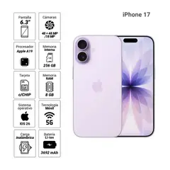 APPLE - IPhone 17 256GB ESIM - LAVANDA