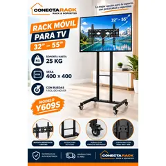 GENERICO - Soporte con ruedas para TV De Piso Tv 32 A 55" YN609S