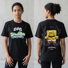 GENERICO - Polera Bob Esponja Esponjoso Streetwear Mujer