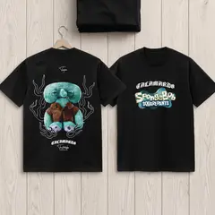 GENERICO - Polo Calamardo Tentáculos con Estampado Artístico Urbano