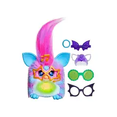 FURBY - Juguete electrónico interactivo Vibes Blue Razz - Version INGLES
