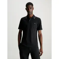 CALVIN KLEIN - POLO STRETCH PIQUE TIPPING POLO