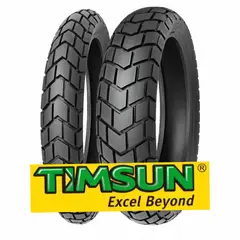 TIMSUN - PAR LLANTA DE MOTO 90-90-19 y 110-90-17 TS-712 DOBLE PROPOSITO ¨XR190L¨