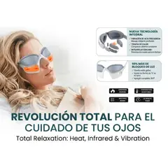 GENERICO - Masajeador ojeras inteligente 3D vibracion EMS plegable MODOS y TEMPERATURA ajustable