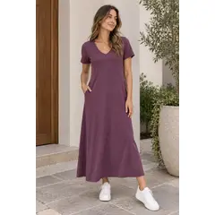 ARMA TU LOOK - VESTIDO MAGDIEL OVERSIZE DE ALGODÓN CON BOLSILLOS
