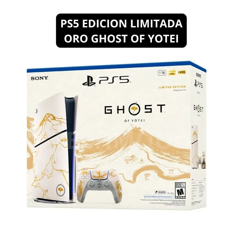 CONSOLA PLAYSTATION 5 EDICIÓN LIMITADA - GOLD GHOST OF YOTEI