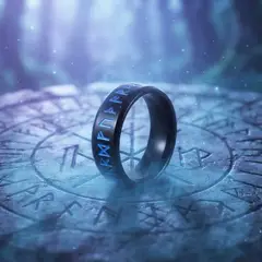 GENERICO - Anillo Nordico Retro De Runas Vikingas