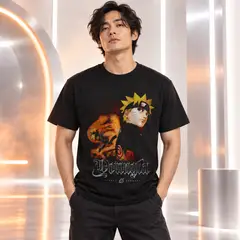 GENERICO - POLO PARA HOMBRE NARUTO UZUMAKI ANIME