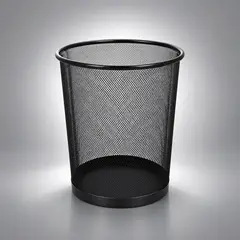 SM - PAPELERA TACHO DE BASURA PARA OFICINA NEGRO 13L