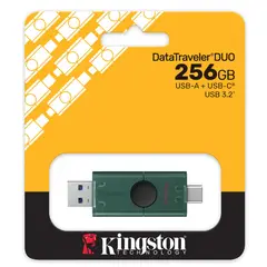 KINGSTON - Memoria Usb 256 GB Duo Usb Tipo A + USB TIPO C 3.2 aumenta Capacidad a tu celular
