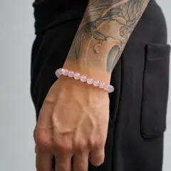 ALFA SFM - Pulsera de Cuarzo Rosa