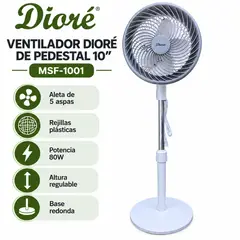 DIORE - Ventilador Dioré de Pedestal 10" MSF-1001