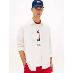 TOMMY HILFIGER - CAMISA TJM REG LINEN BLEND SHIRT EXT