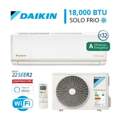 DAIKIN - Aire Acondicionado Inverter 18000 BTU Split Inverter solo Frío