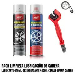 3BSI - LUBRICANTE DESENGRASANTE Y CEPILLO LIMPIA CADENA PACK