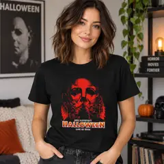 GENERICO - POLO MUJER HALLOWEEN TERROR ESTILO VINTAGE