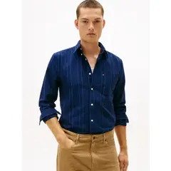 TOMMY HILFIGER - CAMISA HERITAGE OXFORD PIN STRIPE SHI TH