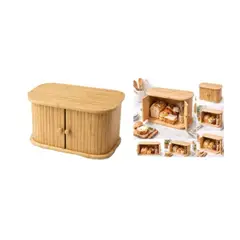 GENERICO - ORGANIZADORA CAJA DE MADERA PARA PAN