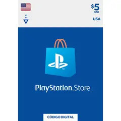 PLAYSTATION - Código PSN 5 USD USA Tarjeta $5 PS5 PS4 Digital