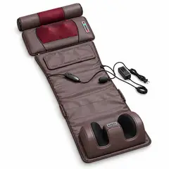 GENERICO - Colchoneta Masajeadora Eléctrica de Cuerpo Completo con Módulos de Cuello y Pies