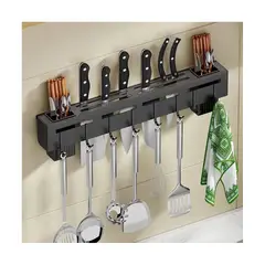 GRETAIL - Organizador Multiuso De Aluminio Negro Para Cocina Utensilios II