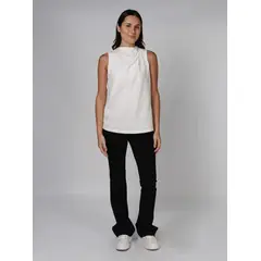 CALVIN KLEIN - BLUSA SATIN BACK CREPE CK