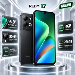 XIAOMI - Celular Redmi 17 256GB 4GB RAM - Negro