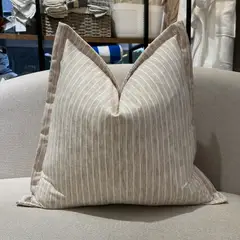CLAUDIA RIVA HOME - Funda de Cojín Lino Moana Beige + relleno de poliester