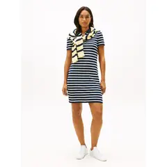 TOMMY HILFIGER - VESTIDO 1985 SLIM PIQUE POLO DRESS SS TH