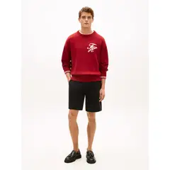 TOMMY HILFIGER - SHORT GLOBAL STRIPE SWEATSHORT TH