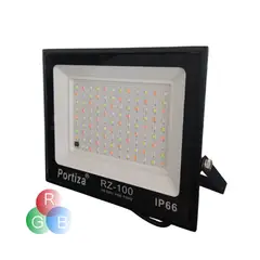 GENERICO - REFLECTOR LED RGB 100 WATTS PORTIZA - IP66