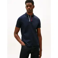 TOMMY HILFIGER - POLO LUX INTER RWB PLACKET REG POLO