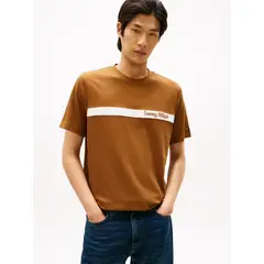 TOMMY HILFIGER - CAMISETA LOOPBACK STRIPE GRAPHIC TEE TH