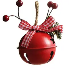 GENERICO - Cascabeles Navidad Rojos Arbol Adornos - Miden 12 cms