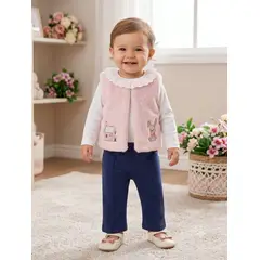 EVYTONY - CHALECO GRECIA MELON,NUTH , BEIGE Y HUESO