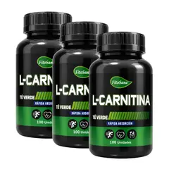FITOSANA - PACK X 03 L-Carnitina con Té verde - 100 Capsulas