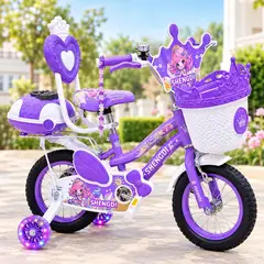 KIDS - Bicicleta para Niña Aro 12 con Luces LED 2026