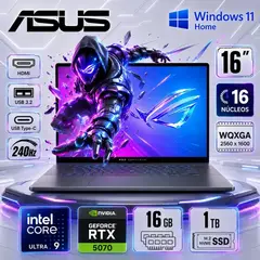 ASUS - Laptop Gamer ROG Zephyrus G16 Ultra 9 285H 16GB 1TB SSD RTX 5070 8GB GU605CP-G16.U95070