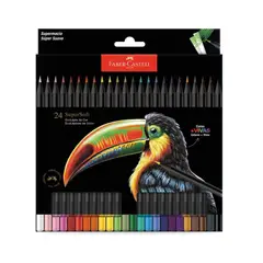 FABER-CASTELL - Colores Ecolápis Supersoft 24 Super Suave +borrador